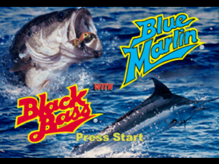 Black Bass/Blue Marlin title screen for Playstation